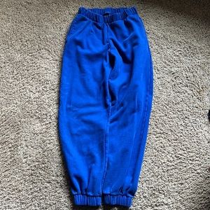 Electric blue brandy sweatpants